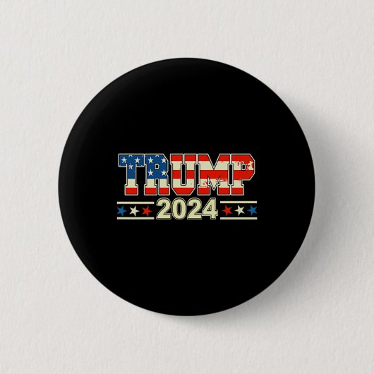 Funny Qr Präsident Trump Tanzcode (auf Byck) 2 Button (Vorderseite)