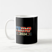 Funny Qr Präsident Trump Tanzcode (auf Byck) 2 Kaffeetasse (Links)