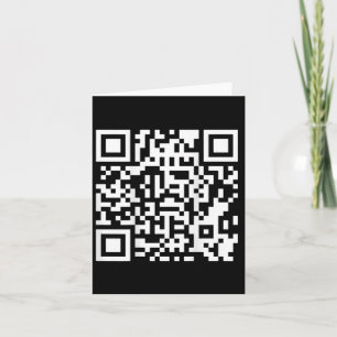 Funny Qr Präsident Trump Tanzcode (auf Byck) 5 Karte