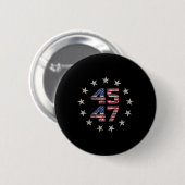 Funny Qr Präsident Trump Tanzcode (auf Byck) 6 Button (Vorne & Hinten)