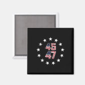 Funny Qr Präsident Trump Tanzcode (auf Byck) 7 Magnet (Vorderseite/Rückseite)