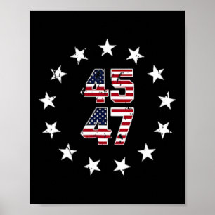 Funny Qr Präsident Trump Tanzcode (auf Byck) 7 Poster