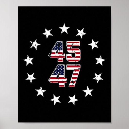 Funny Qr Präsident Trump Tanzcode (auf Byck) 7 Poster (Vorne)