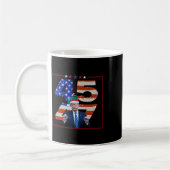 Funny Qr Präsident Trump Tanzcode (auf Byck) 8 Kaffeetasse (Links)