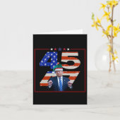 Funny Qr Präsident Trump Tanzcode (auf Byck) 8 Karte (Gelbe Blume)