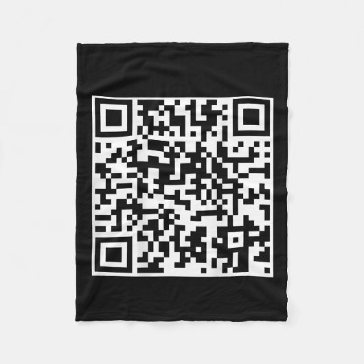 Funny Qr Präsident Trump Tanzcode (auf der Rücksei Fleecedecke (Vorderseite)