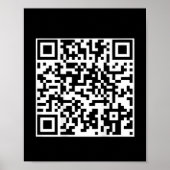 Funny Qr Präsident Trump Tanzcode (auf der Rücksei Poster (Vorne)