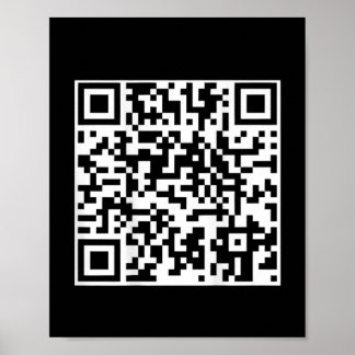 Funny Qr Präsident Trump Tanzcode (auf der Rücksei Poster