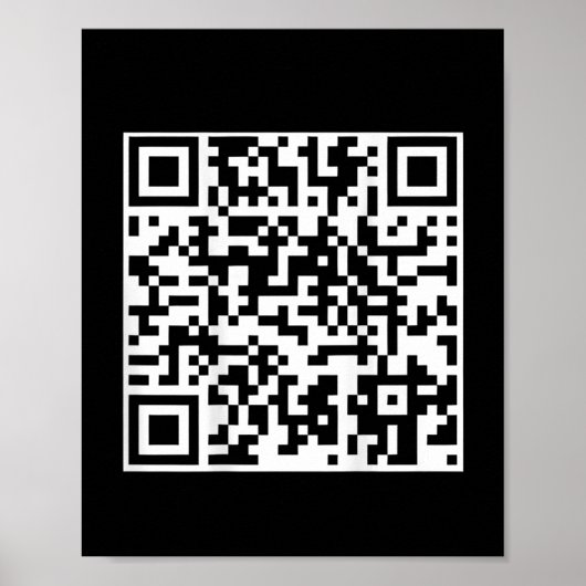 Funny Qr Präsident Trump Tanzcode (auf der Rücksei Poster (Vorne)