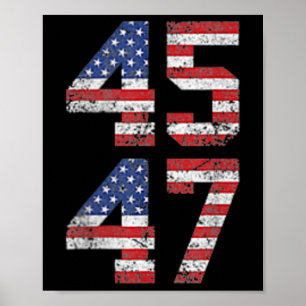 Funny Qr Präsident Trump Tanzcode (auf der Rücksei Poster