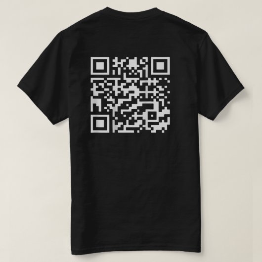 Funny QR Präsident Trump Tanzcode (auf der Rücksei T-Shirt (Design Rückseite)