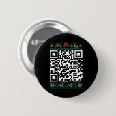 Funny Qr Präsident Trump tanzCode Ugly Christm Button (Vorne & Hinten)