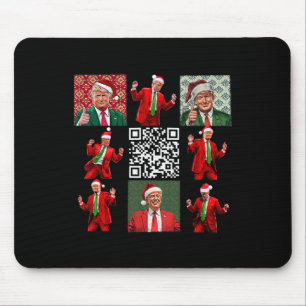 Funny Qr Präsident Trump Weihnachtstanz M Mousepad