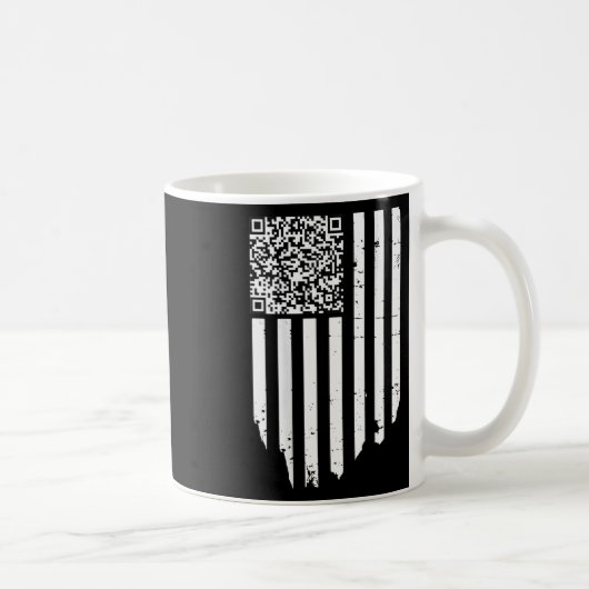 Funny Qr Scan Code Präsident Trump 4547 Trump Danc Kaffeetasse (Rechts)