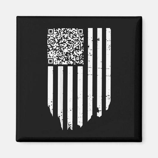 Funny Qr Scan Code Präsident Trump 4547 Trump Danc Magnet (Vorne)