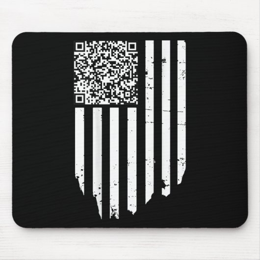 Funny Qr Scan Code Präsident Trump 4547 Trump Danc Mousepad (Vorne)