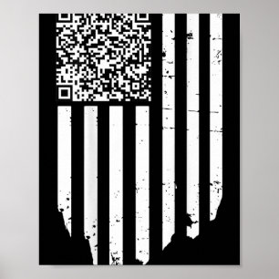 Funny Qr Scan Code Präsident Trump 4547 Trump Danc Poster