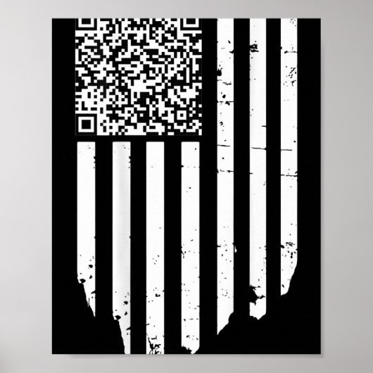 Funny Qr Scan Code Präsident Trump 4547 Trump Danc Poster (Vorne)