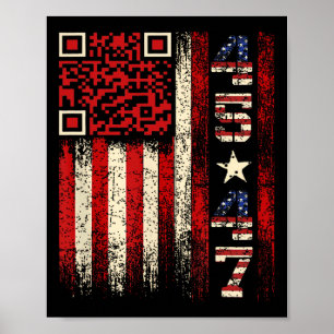 Funny Qr Scan Me Präsident Trump 4547 Trump Dancin Poster