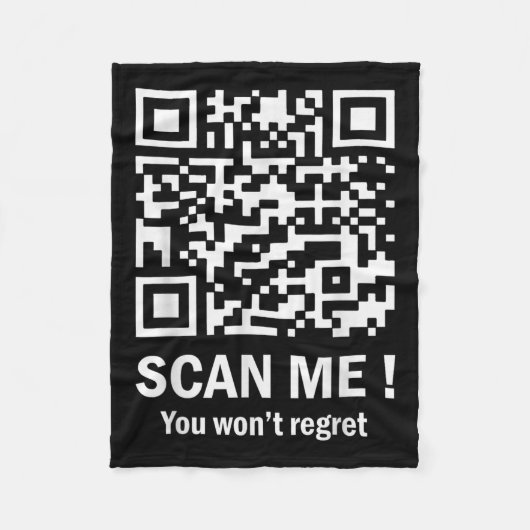 Funny Qr Scan Me Präsident Trump 45_47 Trump Fleecedecke (Vorderseite)