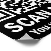 Funny Qr Scan Me Präsident Trump 45_47 Trump Poster (Ecke)