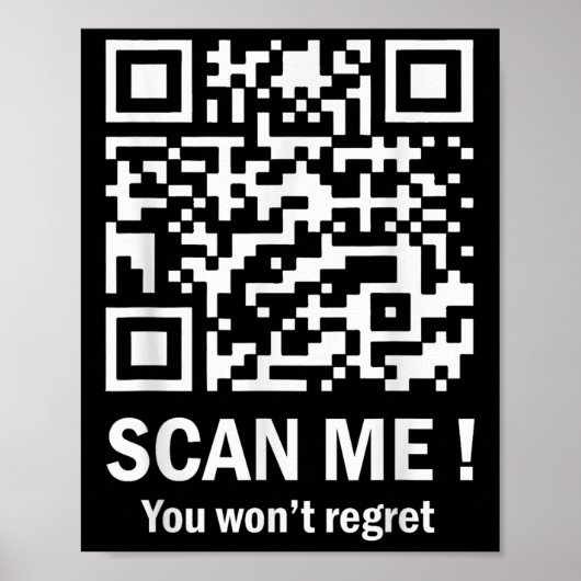 Funny Qr Scan Me Präsident Trump 45_47 Trump Poster (Vorne)