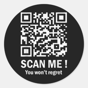 Funny Qr Scan Me Präsident Trump 45_47 Trump Runder Aufkleber