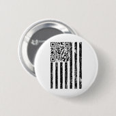 Funny Qr Scan Me President Dance Code Usa Flag _ Button (Vorne & Hinten)
