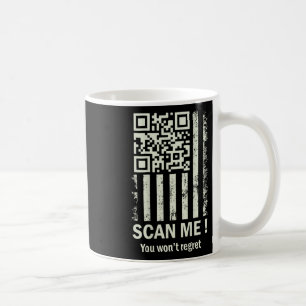Funny Qr scanne mich Trump 45_47 T-Shirt Trump tan Kaffeetasse