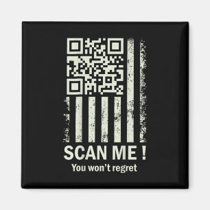 Funny Qr scanne mich Trump 45_47 T-Shirt Trump tan Magnet