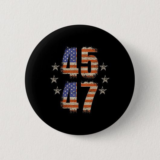 Funny Qr Trump 45 47 Trump tanzt Code Pocket Button (Vorderseite)