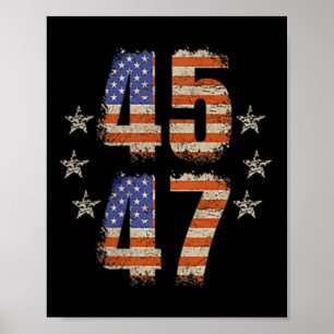 Funny Qr Trump 45 47 Trump tanzt Code Pocket Poster