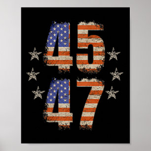 Funny Qr Trump 45 47 Trump tanzt Code Pocket Sca Poster