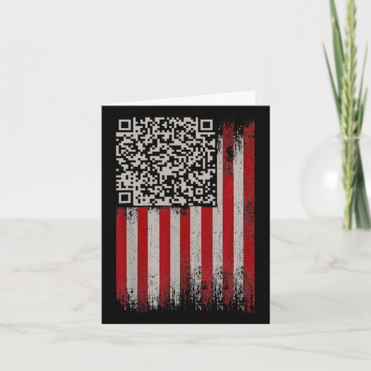 Funny Qr Trump Tanzcode Karte (Vorderseite)