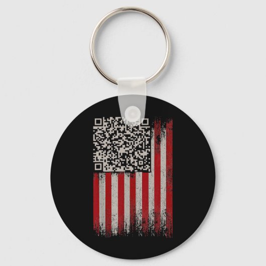 Funny Qr Trump Tanzcode Schlüsselanhänger (Vorderseite)