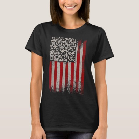 Funny Qr Trump Tanzcode T-Shirt (Vorderseite)