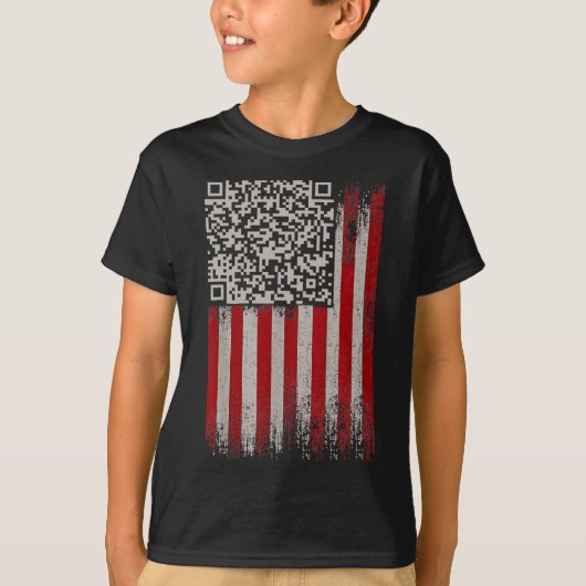 Funny Qr Trump Tanzcode T-Shirt (Vorderseite)