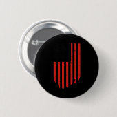 Funny Qr Trump tanzt Code rot und weiß Button (Vorne & Hinten)