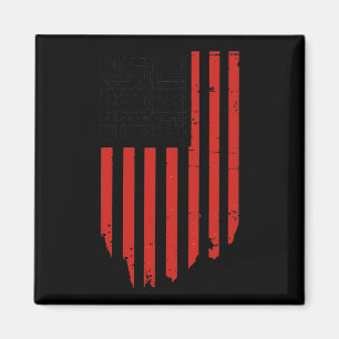 Funny Qr Trump tanzt Code rot und weiß Magnet