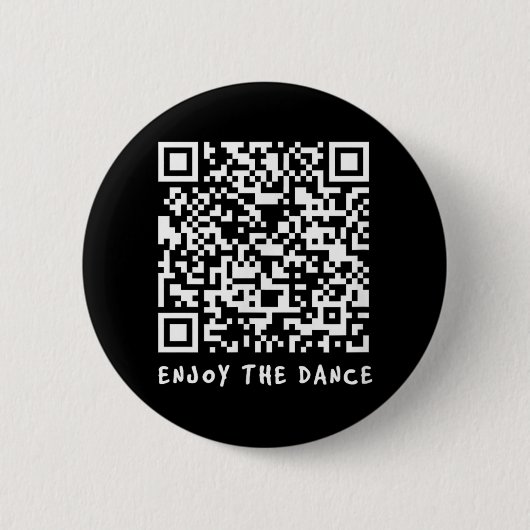 Funny Qr Trump tanzt Interaktiver Code _1 Button (Vorderseite)