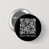 Funny Qr Trump tanzt Interaktiver Code _1 Button (Vorne & Hinten)