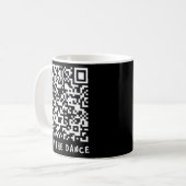 Funny Qr Trump tanzt Interaktiver Code _1 Kaffeetasse (Vorderseite Links)