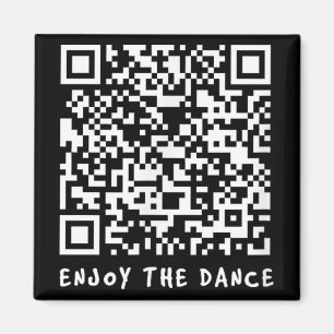Funny Qr Trump tanzt Interaktiver Code _1 Magnet