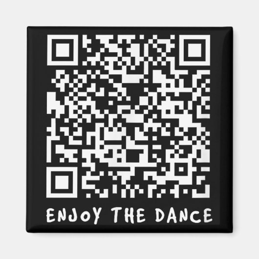 Funny Qr Trump tanzt Interaktiver Code _1 Magnet (Vorne)