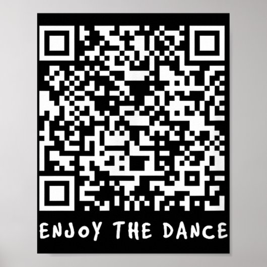 Funny Qr Trump tanzt Interaktiver Code _1 Poster (Vorne)