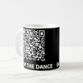 Funny Qr Trump tanzt Interaktiver Code Kaffeetasse (Vorderseite Links)
