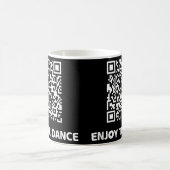 Funny Qr Trump tanzt Interaktiver Code Kaffeetasse (Mittel)