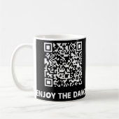 Funny Qr Trump tanzt Interaktiver Code Kaffeetasse (Links)
