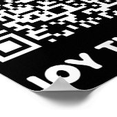 Funny Qr Trump tanzt Interaktiver Code Poster (Ecke)