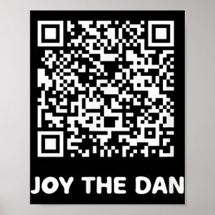 Funny Qr Trump tanzt Interaktiver Code Poster